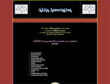 Tablet Screenshot of akita-association.org